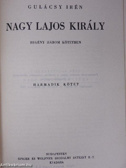 Nagy Lajos király I-III.