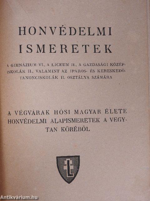 Honvédelmi ismeretek V-VI.