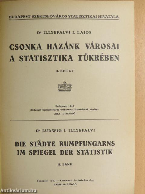 Csonka hazánk városai a statisztika tükrében II.