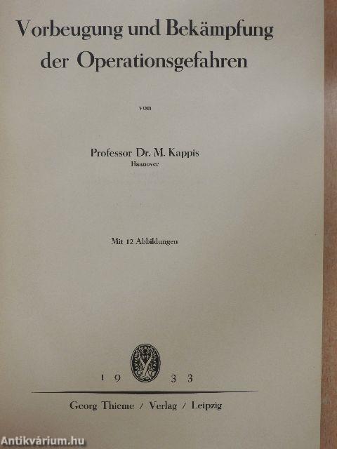 Vorbeugung und Bekämpfung der Operationsgefahren