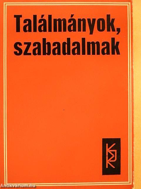 Találmányok, szabadalmak