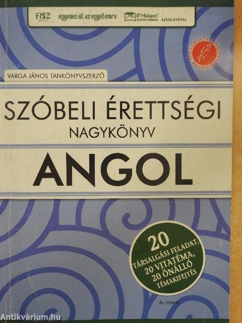 Szóbeli érettségi nagykönyv - angol