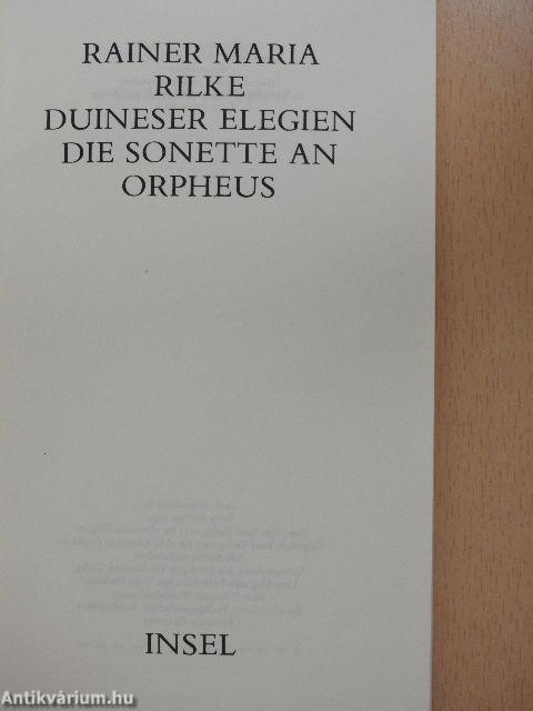 Duineser Elegien/Die Sonette an Orpheus