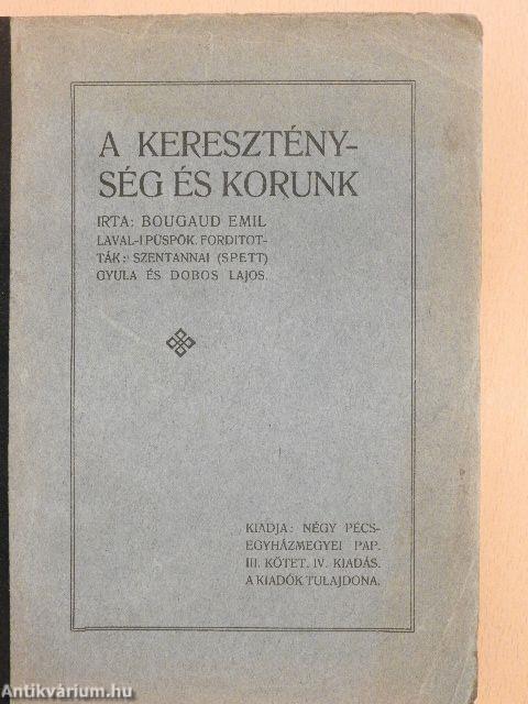 A kereszténység és korunk III. (töredék)