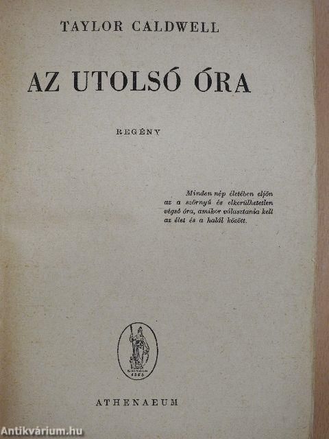 Az utolsó óra