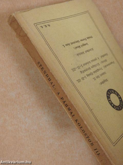 A pármai kolostor I-III.