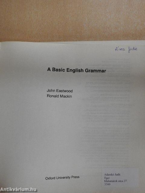 A Basic English Grammar