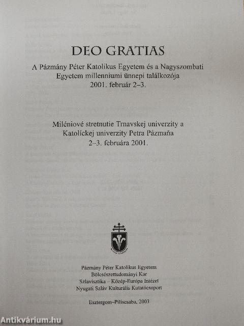 Deo Gratias