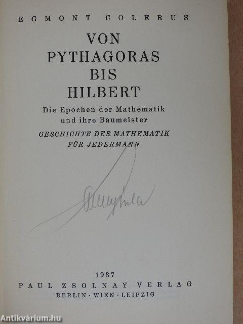 Von Pythagoras bis Hilbert