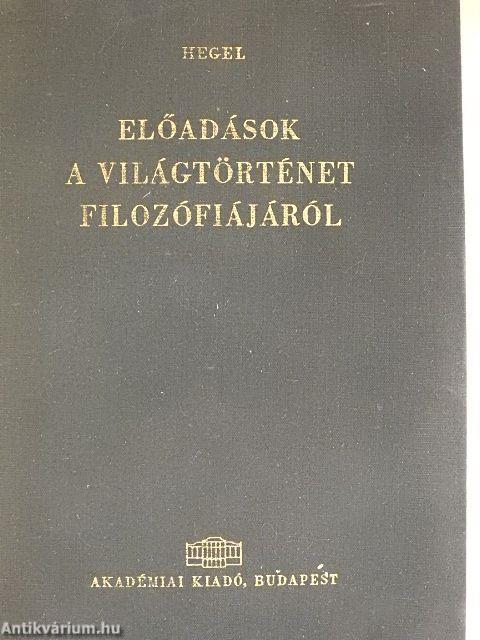 Előadások a világtörténet filozófiájáról