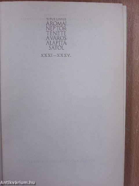 A római nép története a város alapításától 5. (XXXI-XXXV.)