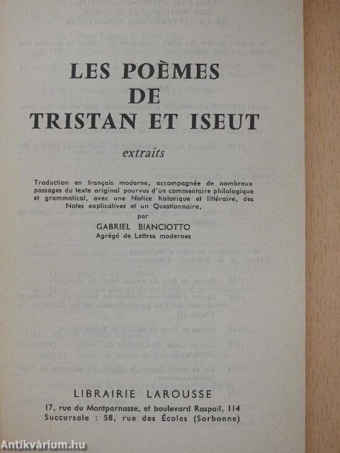 Les Poémes de Tristan et Iseut