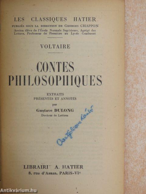 Contes Philosophiques (Dr. Castiglione László könyvtárából)