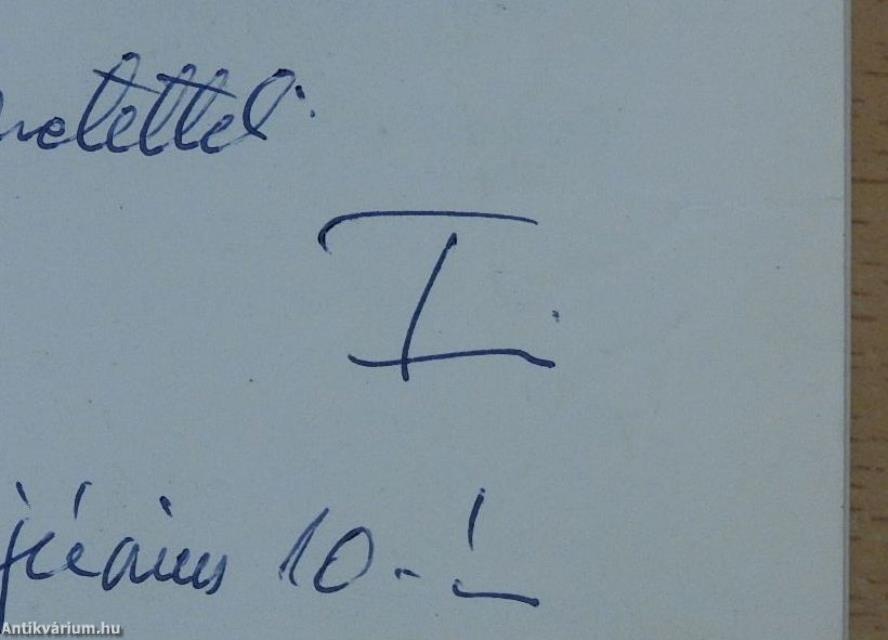 Beszédhelyzetben (dedikált példány)