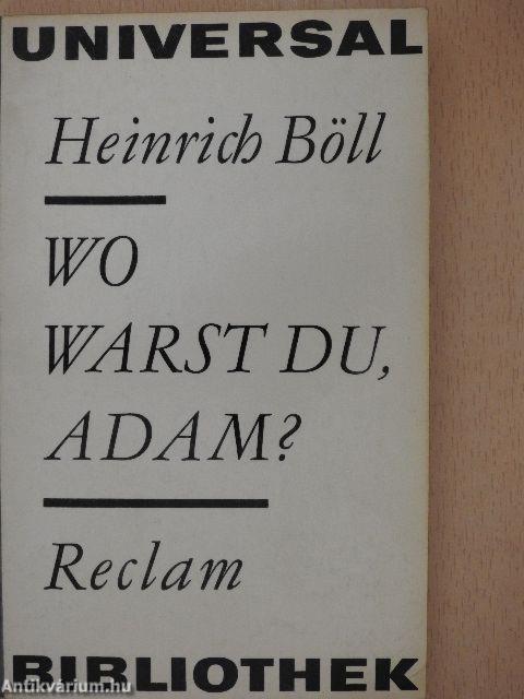 Wo Warst du, Adam?