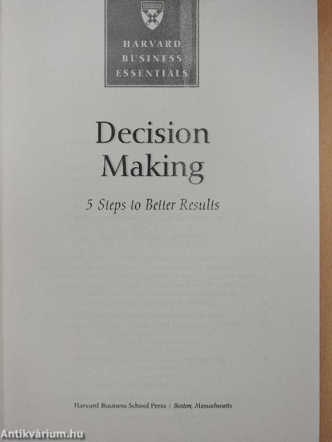 Decision Making