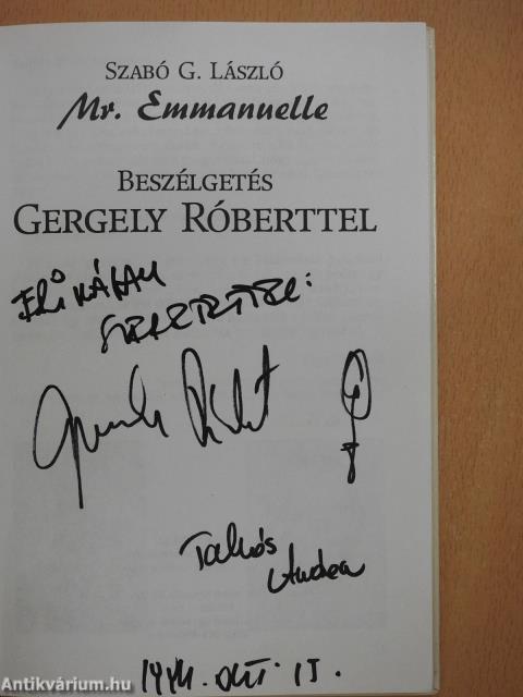 Mr. Emmanuelle (aláírt és dedikált példány)