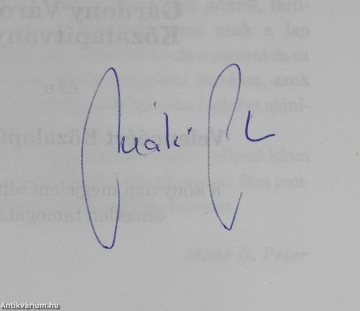 Lopott éjszakák (dedikált példány)