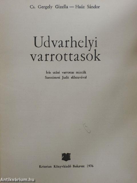 Udvarhelyi varrottasok (nem teljes)