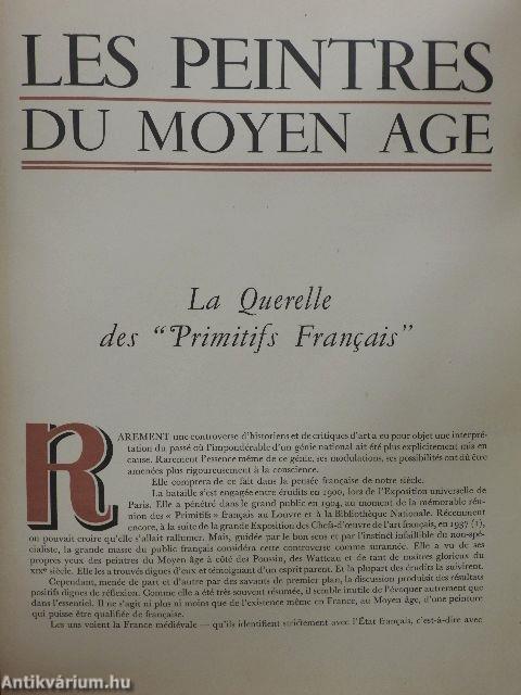 Les peintres du moyen age