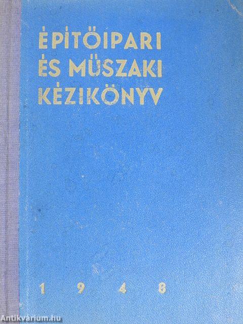 Építőipari és műszaki kézikönyv 1948.