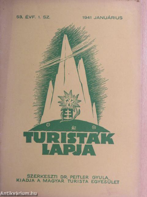 Turisták Lapja 1941. január-december