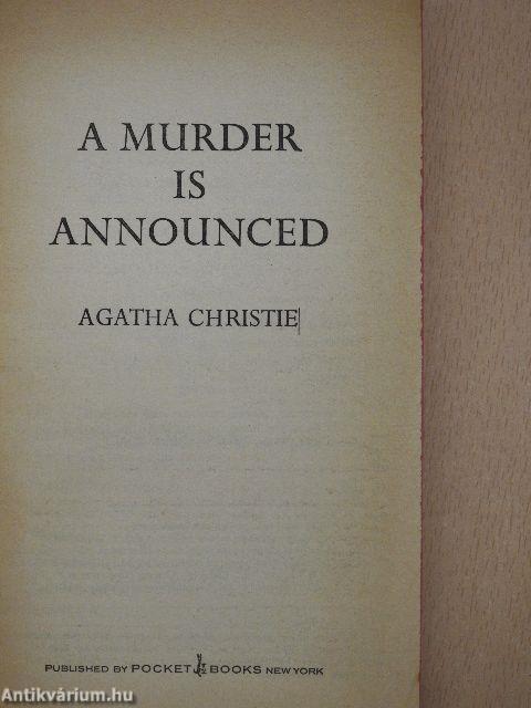 A Murder is Announced