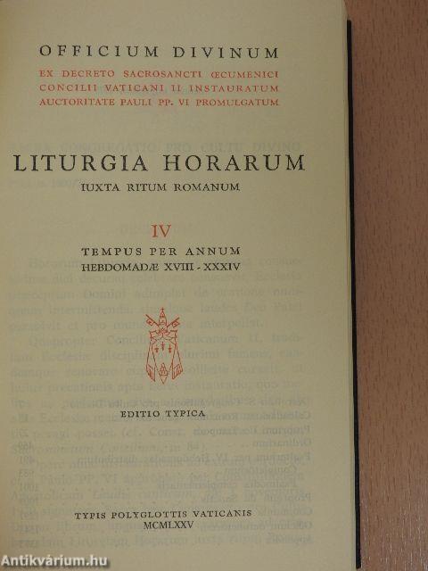 Liturgia Horarum IV.