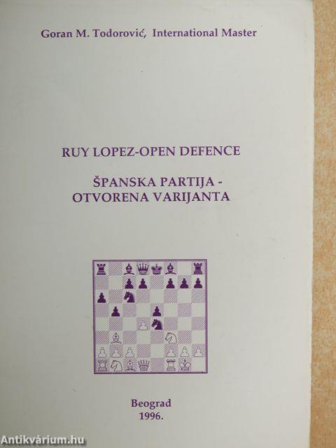 Ruy Lopez-Open defence