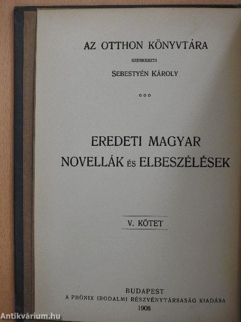 Eredeti magyar novellák és elbeszélések V.