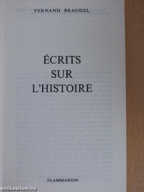 Écrits sur l'histoire