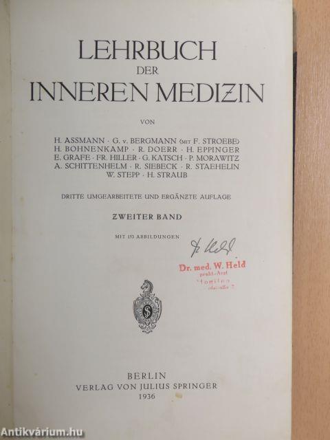 Lehrbuch der Inneren Medizin II.