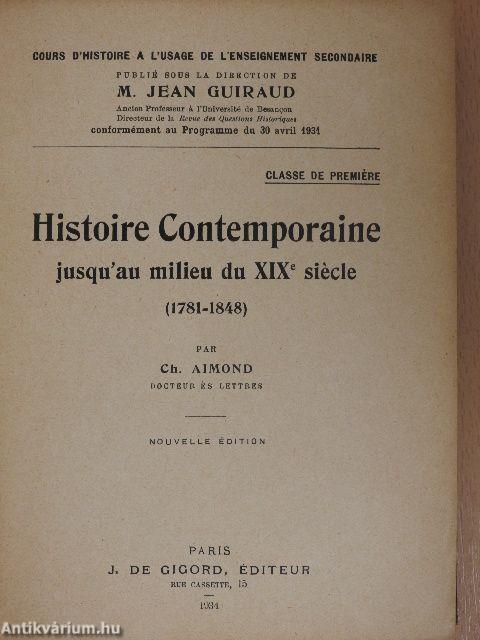 Histoire Contemporaine