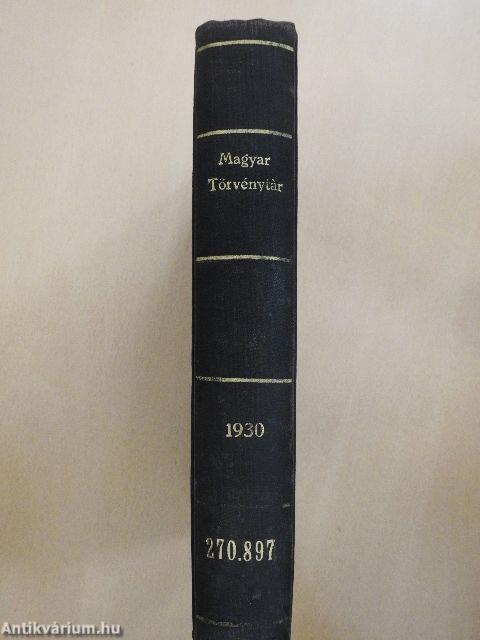 1930. évi törvénycikkek/Pótlások az 1871-1930. évi törvényekhez