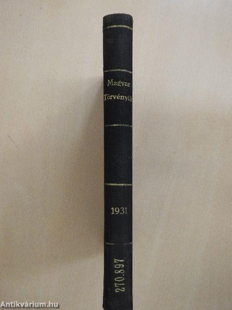 1931. évi törvénycikkek/Pótlások az 1871-1931. évi törvényekhez