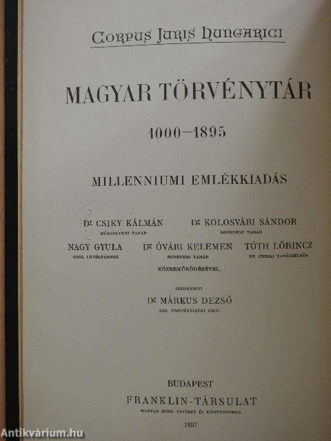 1889-1891. évi törvényczikkek
