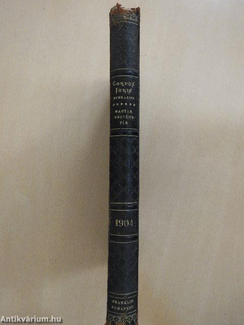 1904. évi törvényczikkek