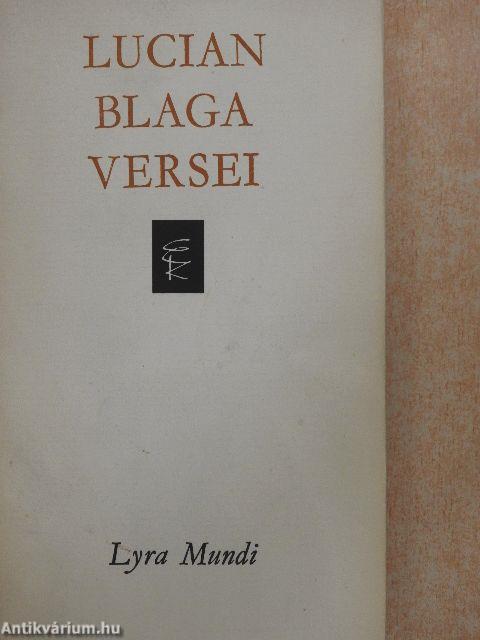 Lucian Blaga versei