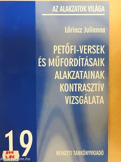 Petőfi-versek és műfordításaik alakzatainak kontrasztív vizsgálata