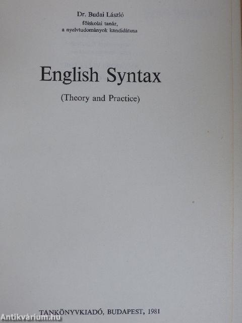 English Syntax