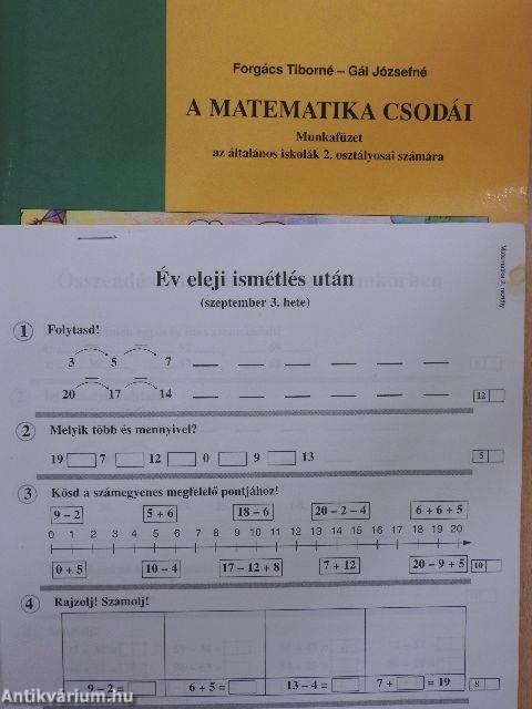 A matematika csodái 2. - Munkafüzet