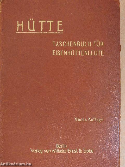 "HÜTTE" Taschenbuch für Eisenhüttenleute