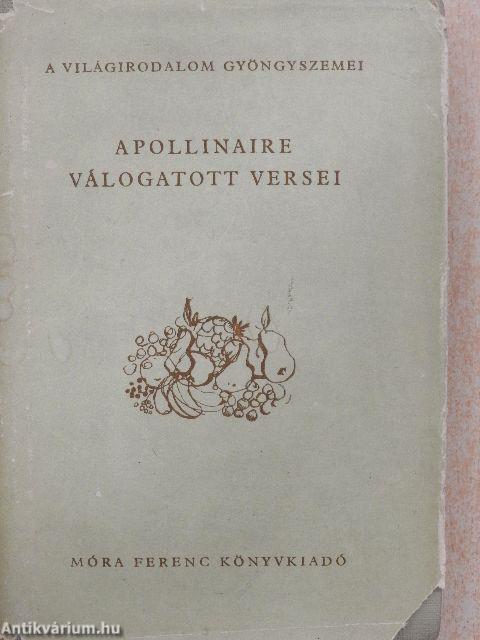 Apollinaire válogatott versei