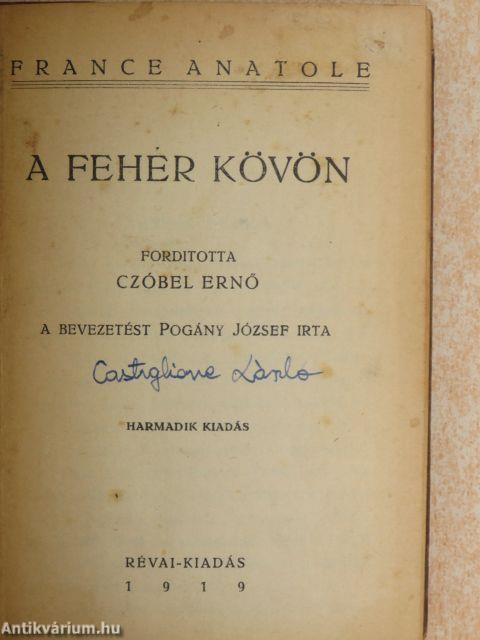 A fehér kövön (Dr. Castiglione László könyvtárából)