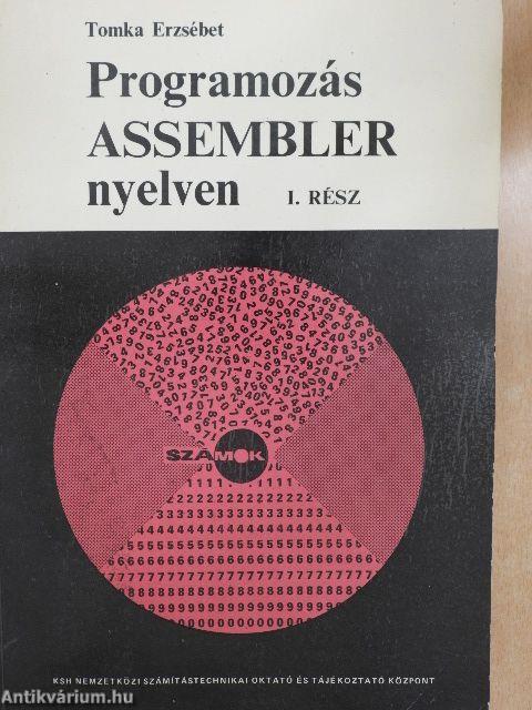 Programozás Assembler nyelven I.