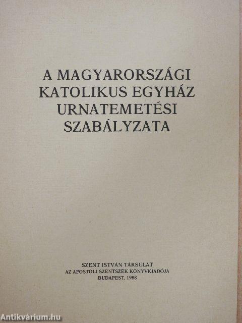 A magyarországi katolikus egyház urnatemetési szabályzata