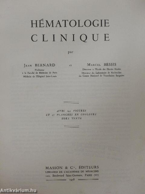 Hématologie Clinique