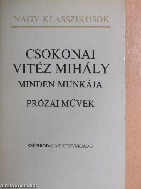 Csokonai Vitéz Mihály minden munkája I-III.