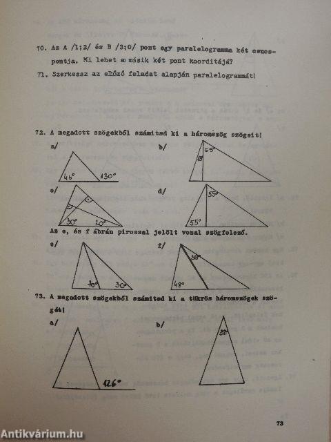 Feladatgyűjtemény 7.