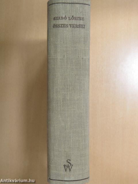Szabó Lőrinc összes versei